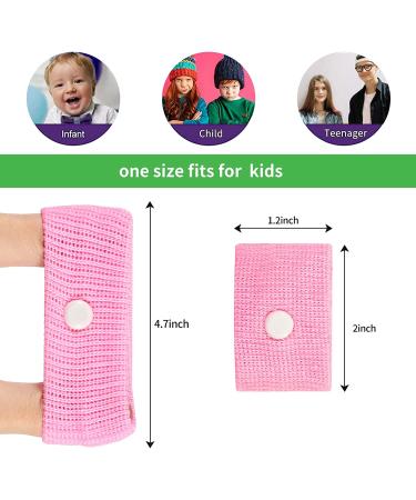 LYJEE Motion Sickness Bands for Kids - Travel & Sea Sickness Relief Wristbands - Anti-Nausea Pink & Blue 2 Pair - Buy Online on GoSupps.com