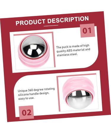 Gleavi 2 STK Stainless Steel Face Massage Globe Roller Mini Aesthetic Ice Balls for Facial Massage Fitness Fasciitis Relief 6.5x6.5cm Available in Multiple Colors - Buy Online on GoSupps.com