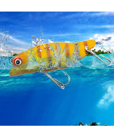 Ghanneey Fishing Spoon Lures 6pcs for Trout, Salmon, Bass, Crappie, Pike - Treble Feather Hooks and Spinner Blades Included - Buy Online on GoSupps.com