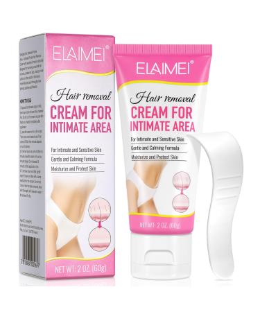 Hair Removal Cream for Women for Unwanted Hair in Underarms Private Parts Pubic & Bikini Area Painless Flawless Suitable for All Skin Types