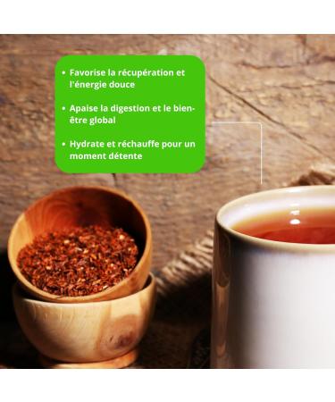 Rooibos Bio Fraise raisin - 100g (40 tasses) - Th en vrac 100% Agriculture Biologique - Mes-Th s - Buy Online on GoSupps.com