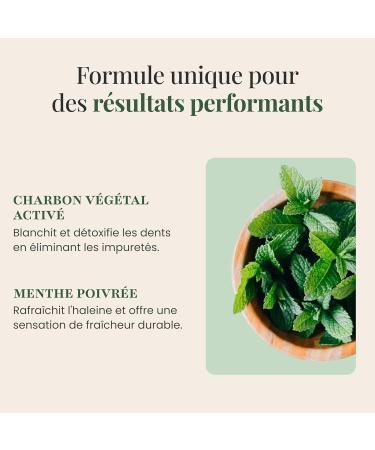 SFB Laboratoires - Whitening Charcoal Powder - Activated Vegetable Charcoal for White Teeth - Oral Hygiene - Activated Vegetable Charcoal + Organic Peppermint - 100 Grams - Buy Online on GoSupps.com