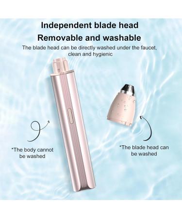 ZJchao Electric Eyebrow for Women LED Light Removable Quick Shaping Long Lasting Cleanliness Quick Cleaning with Running Water PINK Pink - Buy Online on GoSupps.com