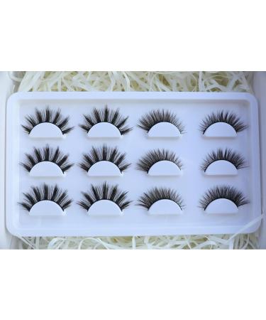 Shop Yzepwaz Mink Fluffy Cat Eye Lashes - 6 Pairs of Wispy Fake Eyelashes for Daily Makeup - Natural Looks & International Shipping - Buy Online on GoSupps.com