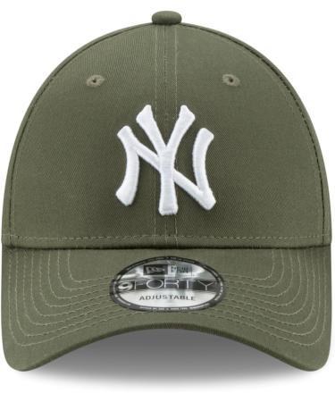 Buy New Era New York Yankees League Essential 9Forty Snapback Cap - Olive | International Shipping Available - Buy Online on GoSupps.com