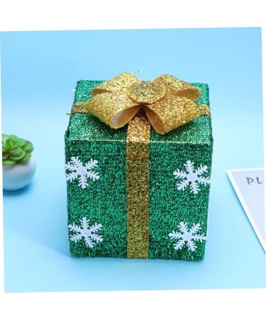 Cabilock Box Shop Decoration Decorative Wall Basket Showcase Adornment Christmas Bag Green 15.00X15.00X15.00CM - Buy Online on GoSupps.com