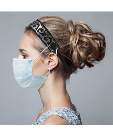 6 Pack Nurse Headbands with Buttons | Non-slip Velvet-lined Hairband | Adjustable Boho Yoga Headband - Buy Online on GoSupps.com