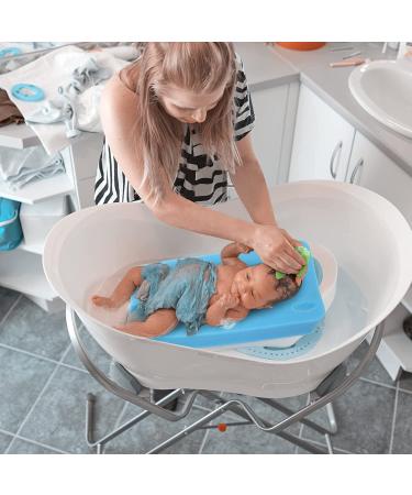 Cubolar Baby Bath Sponges | Anti-Slip Cushion for Infant Bath | Blue | Newborns & Toddlers - Buy Online on GoSupps.com