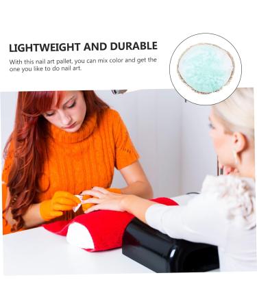  FOMIYES FOMIYES 1 Piece Nail Art Puck Nail Art Paint Kit Manicure Mixing Mix Nail Art Plate Nail Polish Nail Art Mixing Tray DIY Coloring Plate Nail Art Paint Plate Color Mix Green Resin - Buy Online on GoSupps.com