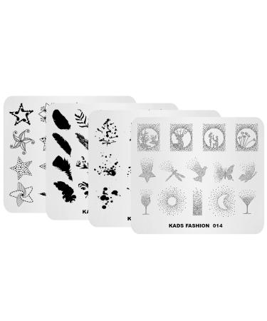 KADS Nail Art Stamp Plate Fashion Series Nail stamping plate Template Image Plate Nail Art DIY Decoration Tool T9