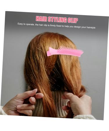 NUSITOU Hair Salon Clip Hairdresser Clip Barber Grips Hair Sectioning Clips Salon Accessories Grip Clips for Hair Sectioning Hairdressing Hairpin Hair Styling Tools Hair Styling Clip 14.20X3.00X2.30CM Pink - Buy Online on GoSupps.com