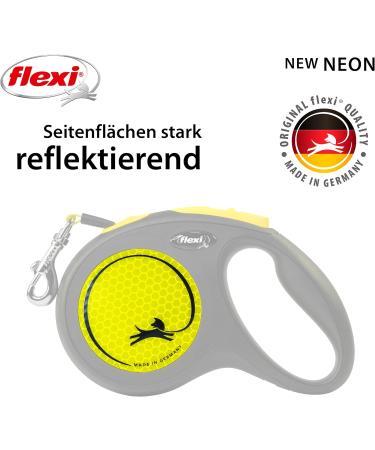 Buy Flexi New NEON M Belt 5m for Dogs Up to 25kg - Black/Neon Yellow | International Shipping Available - Buy Online on GoSupps.com