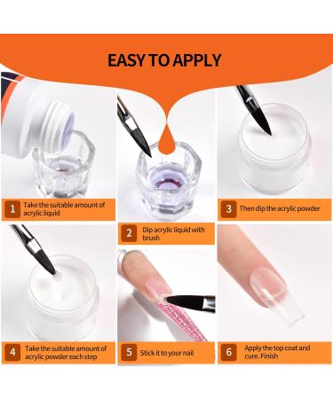 6Pcs Dip Powder 6 Couleurs Nudes Color Acrylique Nail Dip Powder Kit de Bricolage Longue Dur e S chage Rapide pour D butants DIY Manucure Acrylique Nail Kit Starter - Buy Online on GoSupps.com