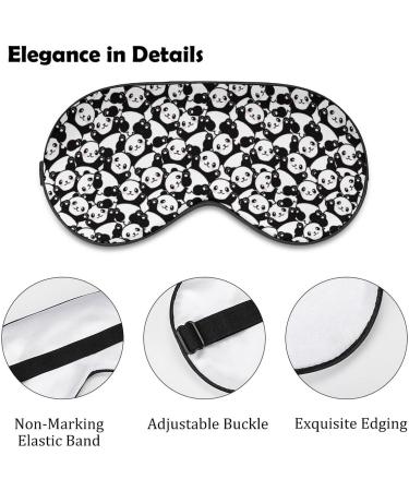 Cute Panda Sleep Mask for Women | Adjustable Eye Shades Cover with Elastic Strap for Comfortable Sleep - Buy Online on GoSupps.com