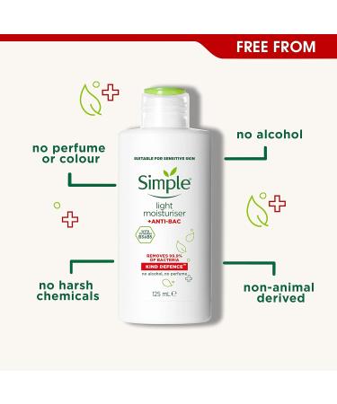 Simple Kind Defence +ANTI-BAC Light Moisturiser 125 ml - Buy Online on GoSupps.com