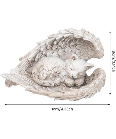Cat Memorial Stone - Angel Cat Statue for Garden (4.33*3.14in) - Buy Online on GoSupps.com