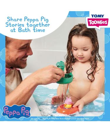 TOMY Toomies Peppa Pig George's Dinosaur Bath Float - Fun Baby Bath Toys for Water Play | Suitable for 18 Months+ | Kids Bath Accessories - Buy Online on GoSupps.com
