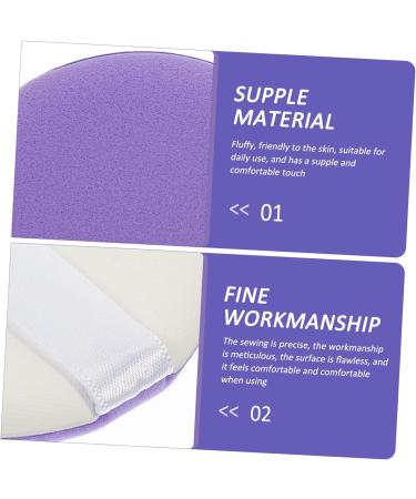 minkissy 25 Sets Puff Beauty Dry Wet Dual-use Practical Powder Pads for Foundation Miss Purple Hydrophilic Non-latex Makeup Powder Absorb Water - Buy Online on GoSupps.com