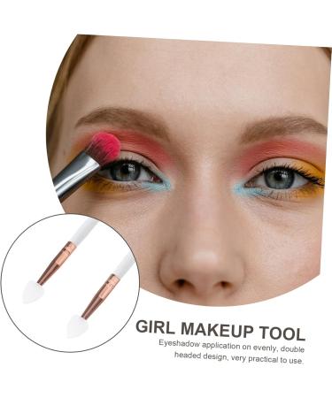 VINTORKY 3pcs Eye Shadow Brush Eyeshadow Eyebrow Brush Dual-headed Eyeshadow Brush Portable Eye Wooden Handle - Buy Online on GoSupps.com