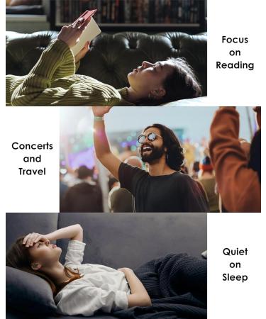 Buy Ear Plugs for Sleeping - Noise Cancelling Silicone Earplugs 2 Pairs (SNR 25-33 dB) 12 Ear Tips Reusable Soft & Comfortable for Sleep Travel & Concerts - Black - Buy Online on GoSupps.com