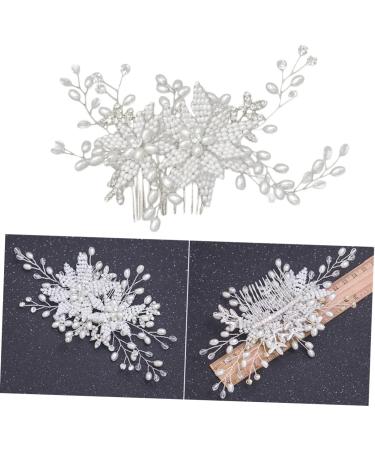 FRCOLOR Bridal Hair Comb hair DIY clips for hair rhinestone headpiece bridal headpiece wedding hair clip floral headpiece rhinestone hair clip hair pin crystal bride hair Floral Hair Clips - Buy Online on GoSupps.com