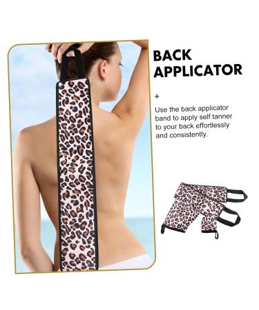 Buy Leopard Pull Back Self Tan Applicator & Exfoliating Bath Towel - Perfect for Back Tanning Moisture Cream & Lotion Application - Fast International Shipping - Buy Online on GoSupps.com