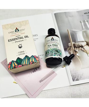 EVOKE OCCU Tea Tree Essential Oil 4 Oz - Pure Oil for Diffuser, Skin, Hair, Body, and Nails - Buy Online on GoSupps.com
