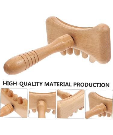 Lurrose Facial Tools - 1 Piece Handwood Gua Sha Massage Tool for Relaxation & Beauty - Manual Beech Massage Stick for Glowing Skin - Buy Online on GoSupps.com