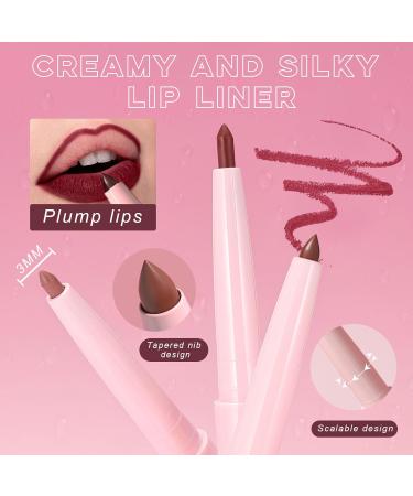  Prreal Set of 2 brown lipsticks and butter gloss matte lip pencil with moisturizing oil long-lasting waterproof smooth and silky 03 - Buy Online on GoSupps.com