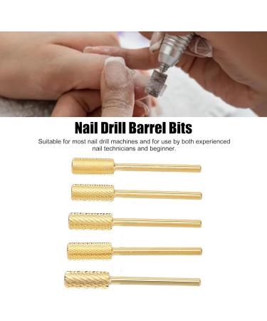 Nail Grinding Barrel Bits Durable 5 Pieces Nail Drill Barrel Bits Multifunctional Grinding Head for Nail Beginners for Home - Buy Online on GoSupps.com