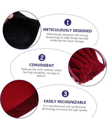 FOMIYES 2 Pcs Storage Bag Makeup Travel Containers Hotel Hairdryer Pouch Drawstring Bag Candy Toolkit 36.5X26.5X1CM Assorted Color - Buy Online on GoSupps.com