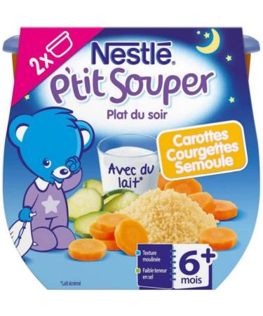 Nestl Nestl Little Supper Carrots Courgettes and Semolina 2 x 200g