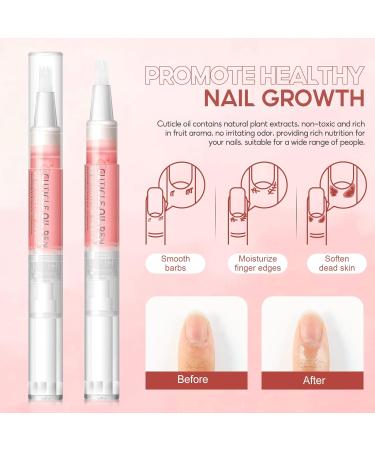 PEACECOLOR 15Pcs Cuticle Oil Pen Set for Nails Natural Ingredients Oil Pen for Nail Growth Care Home Use with Different Flavor(Rose Jasmine Lavender Apple Cantaloupe Orange) XA-01 - Buy Online on GoSupps.com