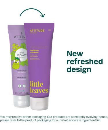 ATTITUDE Conditioner for Kids Plant- and Mineral-Based Ingredients Vegan and Cruelty-Free Vanilla & Rinse-free Hair Detangler Spray for Kids EWG Verified Plant- and Mineral - Buy Online on GoSupps.com