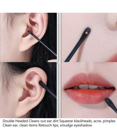 100Pcs Blackhead Remover Tools Set | Double Tipped Pimple Extractor & Comedone Extractor Cotton Swabs for Clear Skin - Buy Online on GoSupps.com