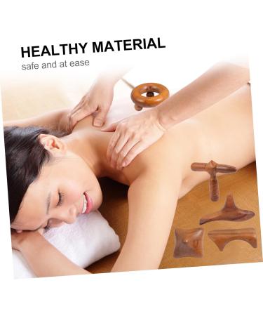 TOVINANNA 10pcs Sandalwood Massager Set - Face Neck Foot & Muscle Triangular Pillow for Spa Relaxation - Buy Online on GoSupps.com