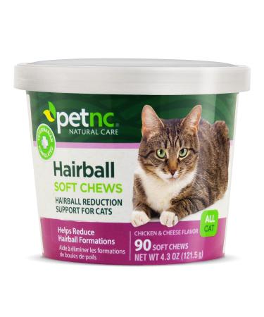 petnc NATURAL CARE Hairball Soft Chews All Cat Chicken & Cheese Flavor 90 Soft Chews
