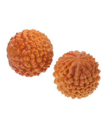 Clispeed 2st massage globe Massage device made of wood meditation yoga massage ball tool rolling hand massager wooden handball massage thuja durian accessories gymnasium ball handle wooden