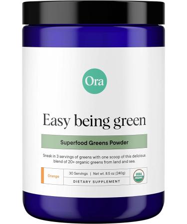 Buy Ora Easy Being Green Organic Alkaline Greens Powder with Citrus Flavor â€“ 240g - Buy Online on GoSupps.com