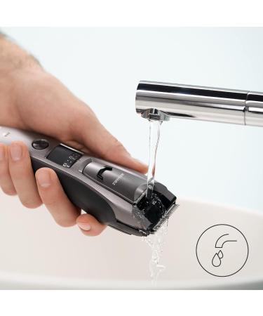 Panasonic ER-GB80 Wet & Dry Electric Beard Trimmer for Men - Grey/Silver - 18 x 5.2 x 4.3 cm - Buy Online on GoSupps.com