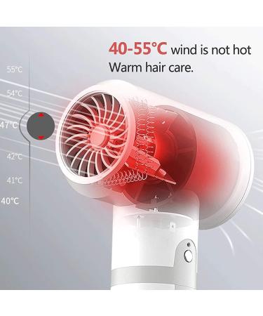 Cordless Hair Dryer with Nozzle Portable Travel Blow Dryers Hot/Cold Air Hairdryer Rechargeable Hair Dryers Gifts for Women/Mom - Buy Online on GoSupps.com