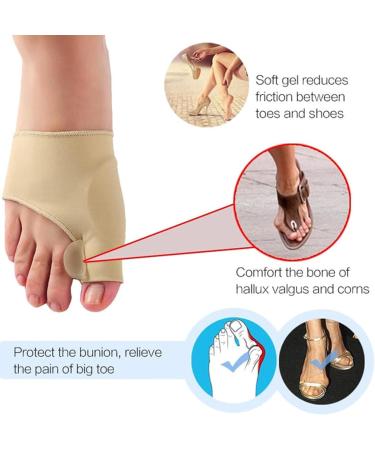 Browsluv Premium Bunion Corrector Socks - Orthopedic Toe Straightener Brace for Women (2 Pcs Black) - Buy Online on GoSupps.com