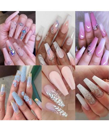 500pc Nude Pink Press on Coffin Nails - Acrylic Nail Art Tips for Women & Girls - Buy Online on GoSupps.com