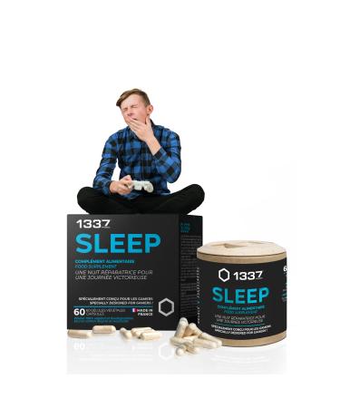 1337 SLEEP Gaming Food Supplement 2 Month Cure / 60 Capsules (1/d) Made in France