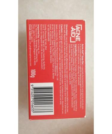Acne Aid Soap Bar - 100g for Acne and Oily Skin - Buy Online on GoSupps.com