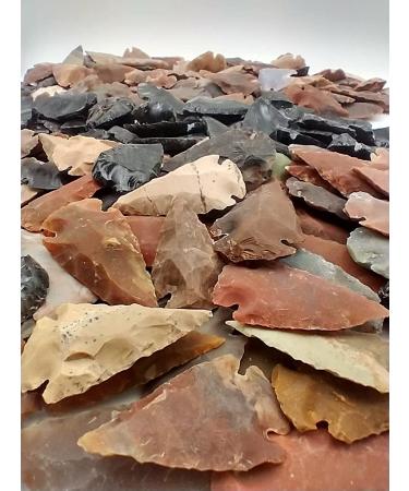 Indian Arrowheads Stone and Black Obsidian Points Lot of 6 - Perfect for Jewelry Making and Decorative Purposes - Buy Online on GoSupps.com
