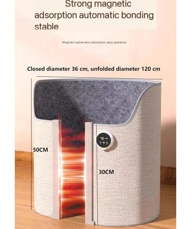 Caulo 220-W Magnetic Foot Warmer with 8-Speed Timer - Energy-Saving & Quiet Floor Heater - International Shipping Available - Buy Online on GoSupps.com