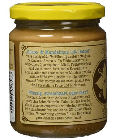 Rapunzel Organic Coconut & Almond Butter with Dates - 2 x 250g - Nutritious Vegan Spread for Healthy Living - Buy Online on GoSupps.com