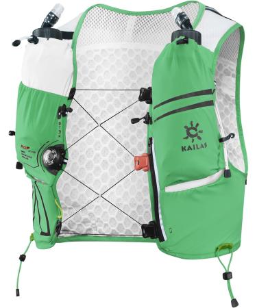 KAILAS Running Vest Hydration Pack 5L/8L/13L - Lightweight Trail Running & Hiking with Soft Flasks - Qingcan Green 8L-XL - Buy Online on GoSupps.com