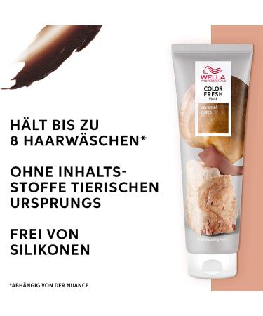 Wella Color Fresh Mask Caramel 150ml - Caramel Glaze - Buy Online on GoSupps.com